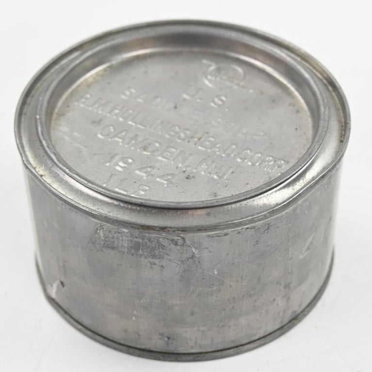 US WW2 Tin Can of Saddle Soap