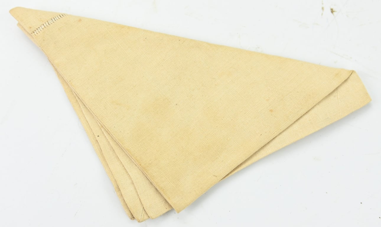 German Third Reich Adolf Hitler Personal Cloth Napkin