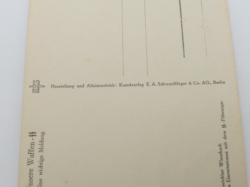 Postcard : Unsere Waffen-SS