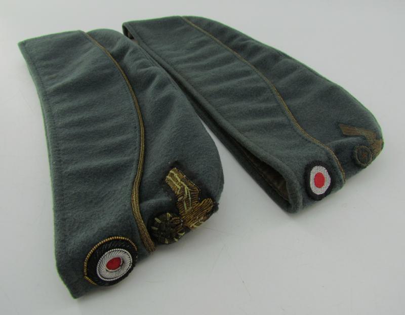 2x Kriegsmarine Coastal Artillery Officer's Overseas Cap
