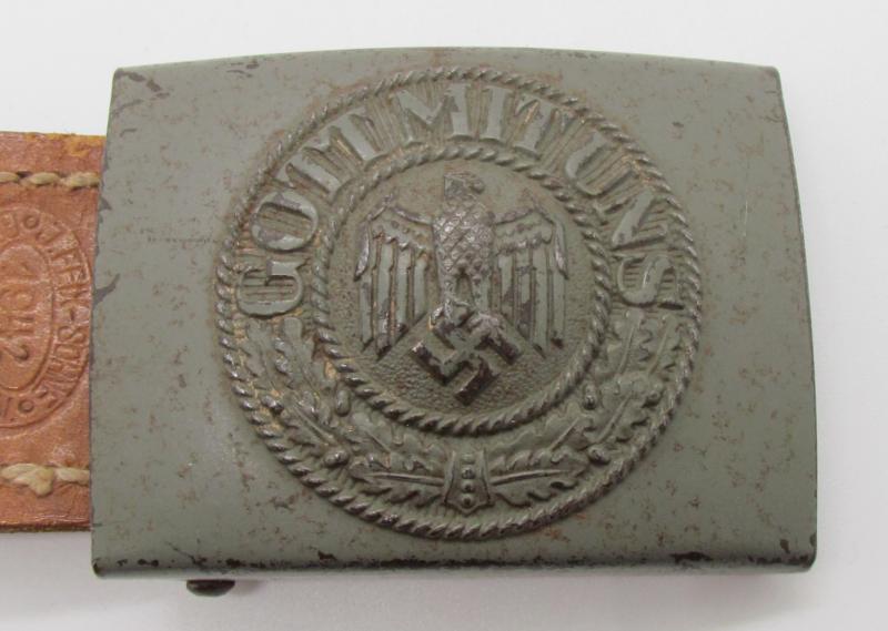 Wehrmacht (Heer) steel buckle by JFS 1942