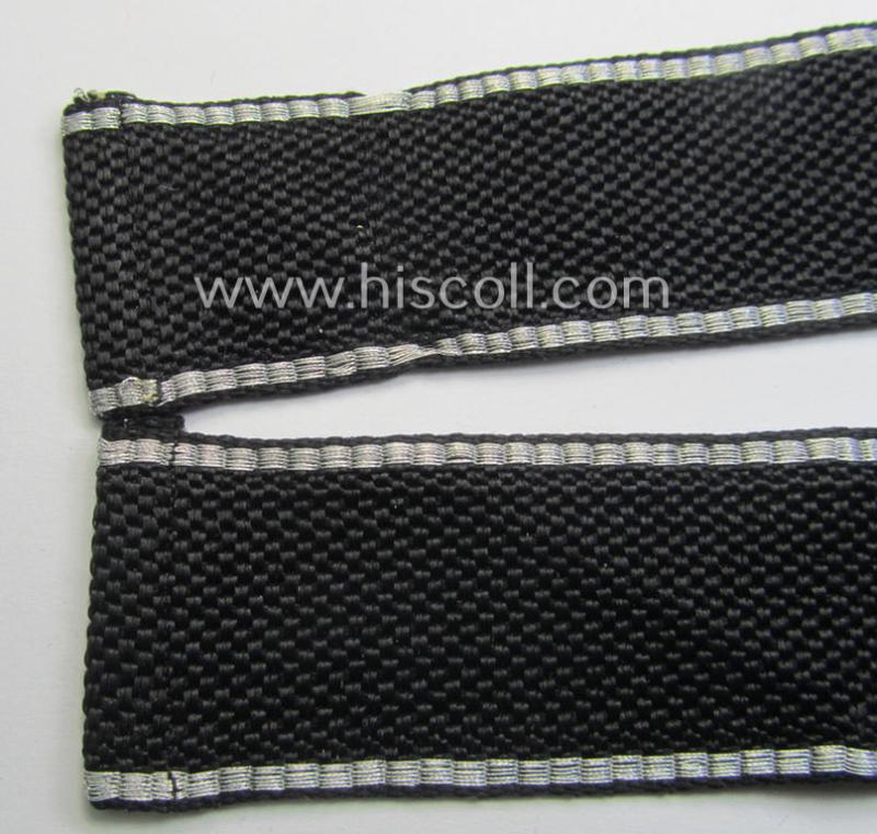 Waffen-SS officers-type, 1939/40-pattern cuff-title (ie. 'Ärmelstreifen') as executed in flat-wire 'BeVo'-weave-pattern (in Gothic-styled script!) for an officer who served within the: SS-Rgt. 'Deutschland' (2. SS-Pz-Div. "Das Reich")