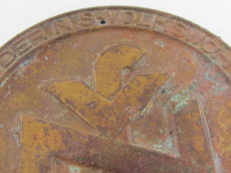 Nationalsozialistische Volkswohlfahrt Member Door Plaque