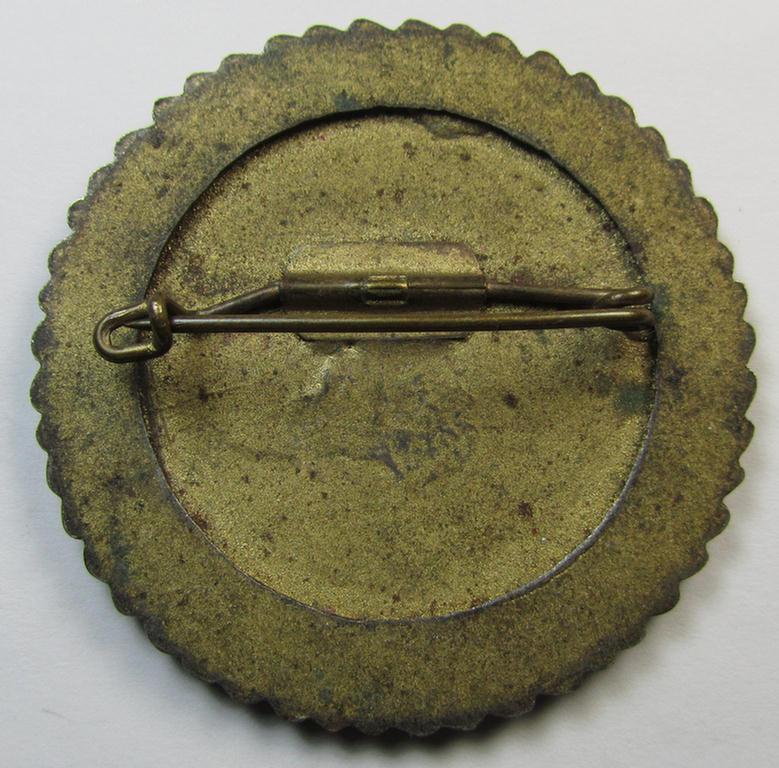 Attractive - and actually not that easily encountered! - so-called: 'Leistungsabzeichen des Standschützenverband Tirol-Vorarlberg' being a zinc- (ie. 'Feinzink'-) based so-called: 'Gauleistungsabzeichen in Gold für Pistole - 1943'