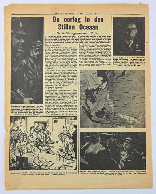 Allied/Dutch Flyer “De Vliegende Hollander” 10 May 1945 Last Edition