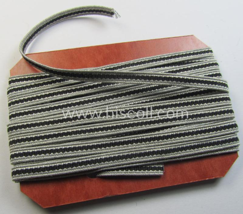 'SS'- (ie. 'Waffen-SS') EM-, NCO- ie. officers'-type  'rank-braid' for the rank-designation on the various 'SS' rank collar-tabs