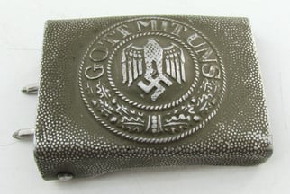 Wehrmacht (Heer) Aluminum Belt Buckle (Green)