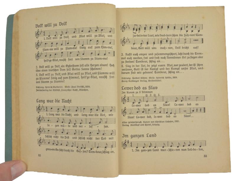 German Hitler Youth Songbook