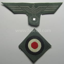 Early- (ie. mid-) war-period, WH (Heeres) cap-eagle &...