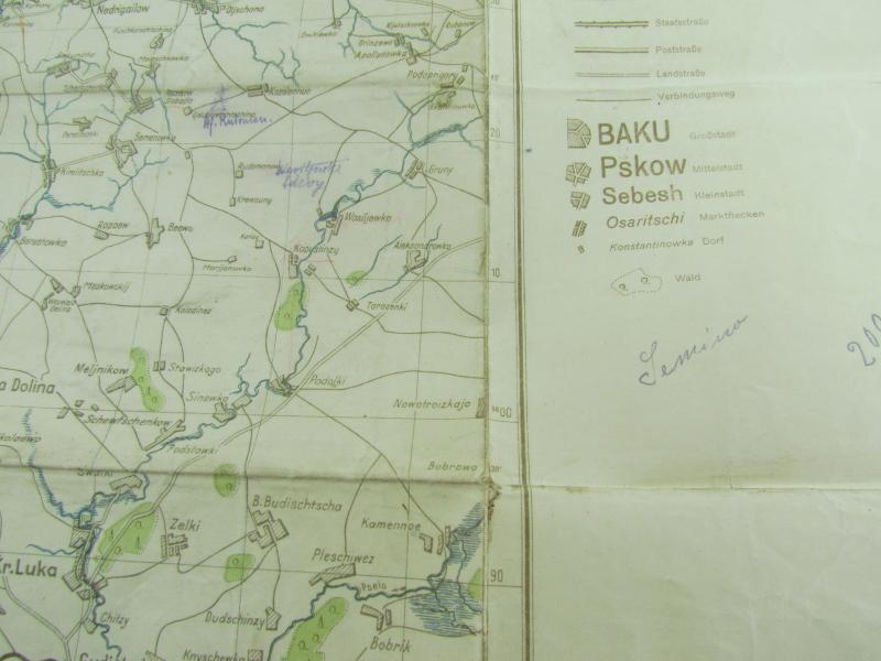 Wehrmacht "Verbessete Karte" Romny ( Ukrain )