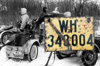 Wehrmacht License Plate for Trailer