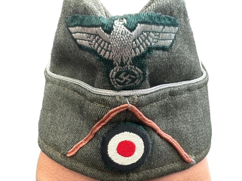 Wehrmacht (Heer) Panzerjäger Officer Overseas Cap