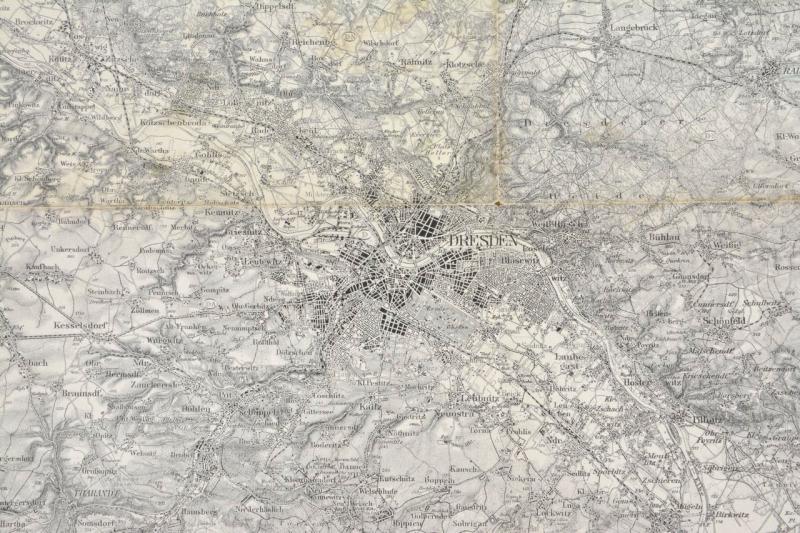German WW1 Mapcard of Dresden