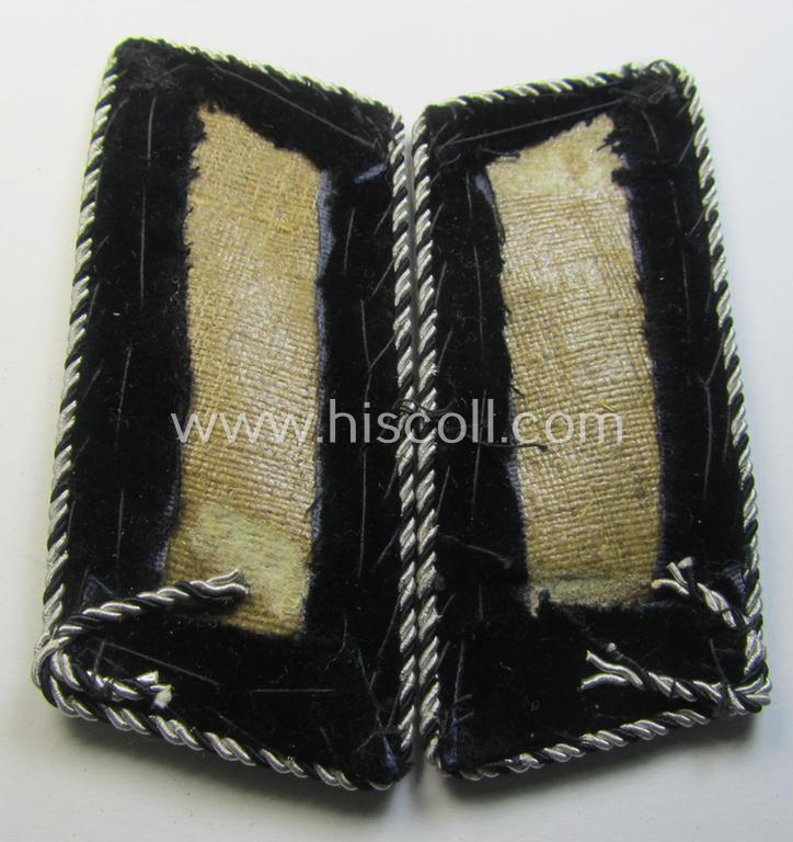 Attractive - and unidentified! - pair of hand-embroidered, high-ranked officers'-pattern collar-tabs (ie. 'Kragenspiegel für Führer') as was (presumably) intended for the: 'Stahlhelmbund' (ie. 'Der Stahlhelm - Bund der Frontsoldaten (or: Sta)'