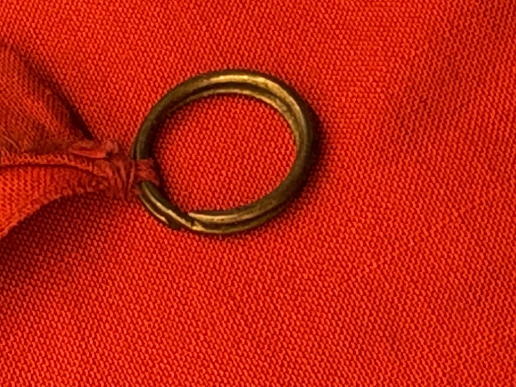 WWII GERMAN POLITICAL NSDAP THIRD REICH PODIUM FLAG DRAP WITH ORIGINAL RINGS AND TASSLES ADDITIONAL