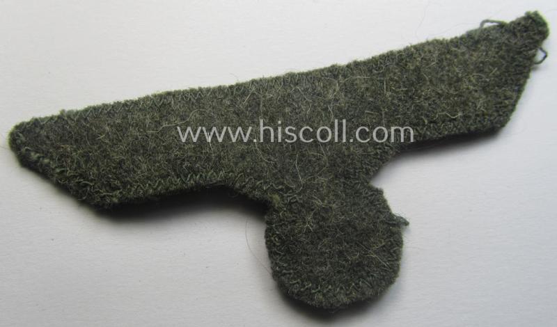 'Cut-out of a tunic' - WH (Heeres) EM- (ie. NCO-) type breasteagle (ie. 'Brustadler für Mannschaften und Unteroffiziere des Heeres')