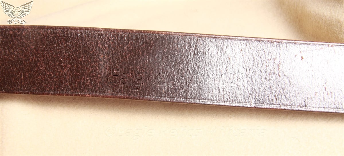 Luftwaffe Brown parade belt with Tabbed Aluminium Buckle