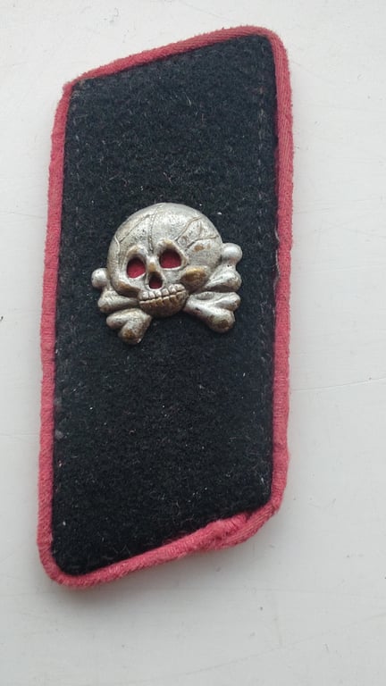 Wehrmacht Panzer wrap pink piped collar tabs