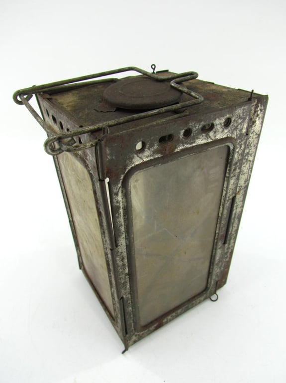 German WWI Folding Lantern in Pouch