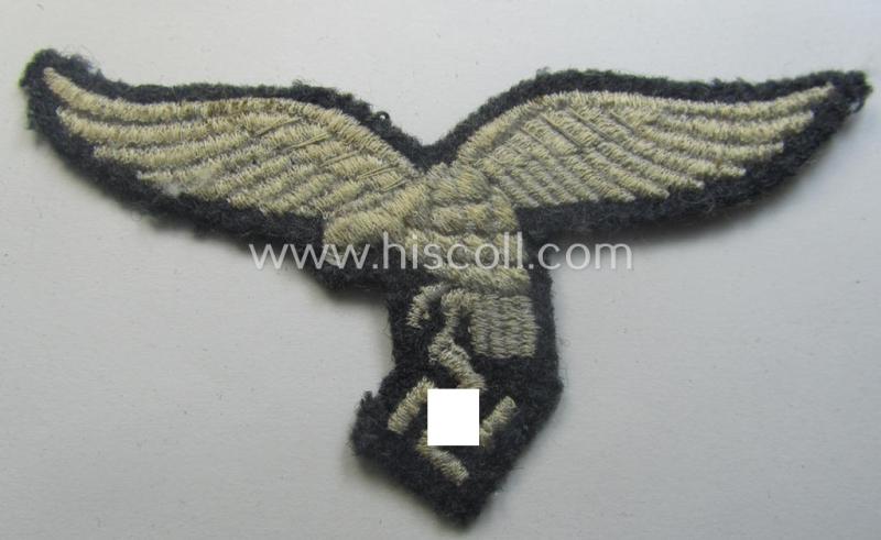 WH (Luftwaffe) EM- (ie. NCO-) 'down-tailed'-pattern breast-eagle
