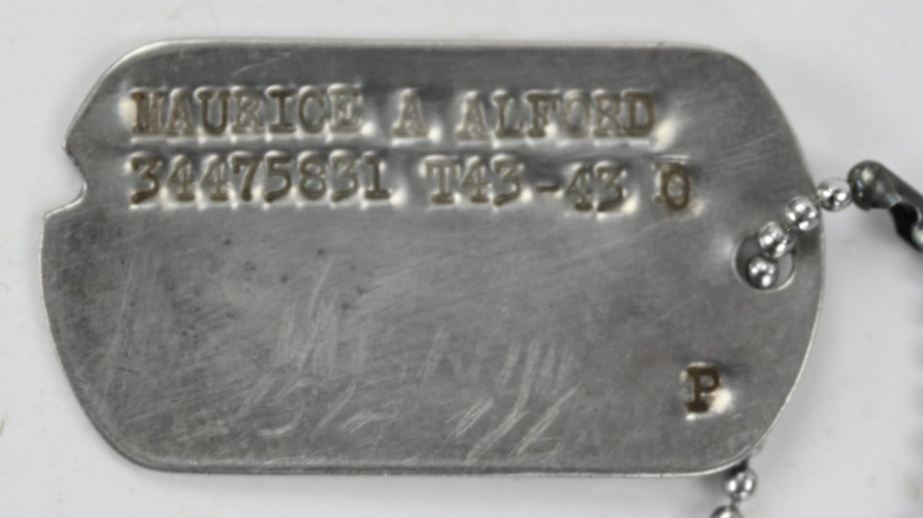 US WW2 Dog-tag 155th Infantry Regiment
