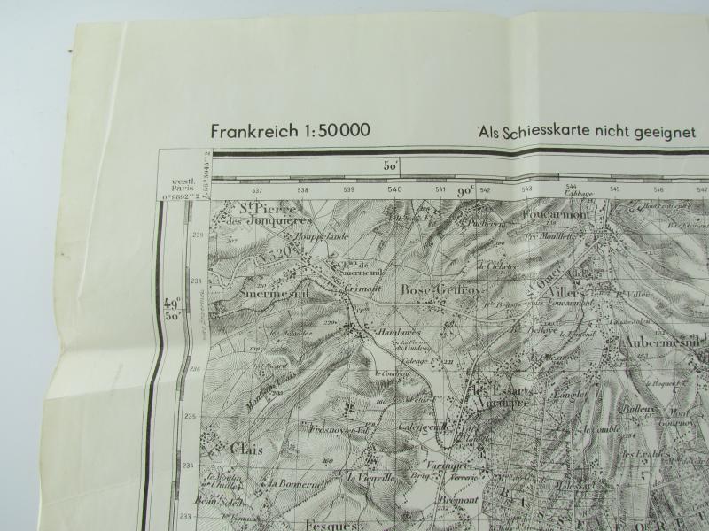 German Militairy Roadmap France ( South-East Abbeville )