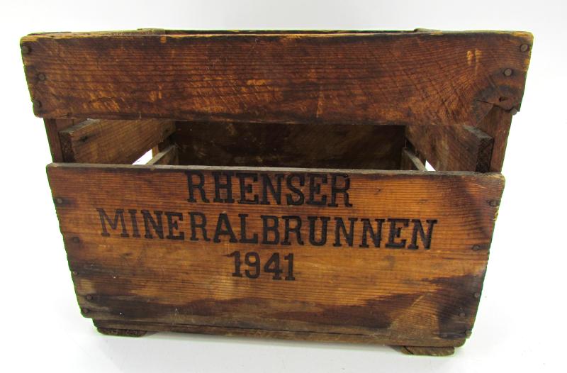 Wooden water Bottle Crate 1941