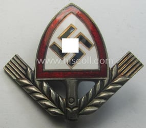 Luxuriously-styled, officers'-pattern RAD (ie. 'Reichsarbeitsdienst') cap-badge being a...