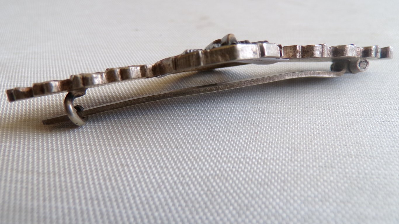 Frontflugspange für Kampfflieger und Sturzkampfflieger in Silber