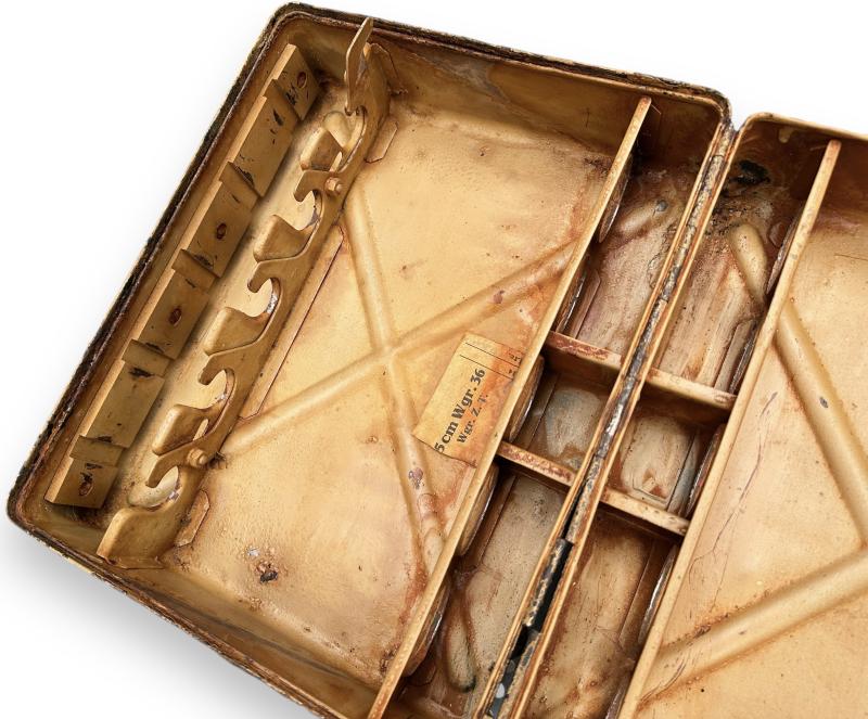 WH 5 cm Metal Mortar Ammo Case  Tan