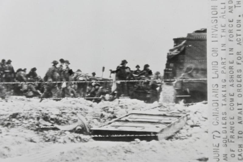 Canadian WW2 D-Day Press Photo 6 June 1944