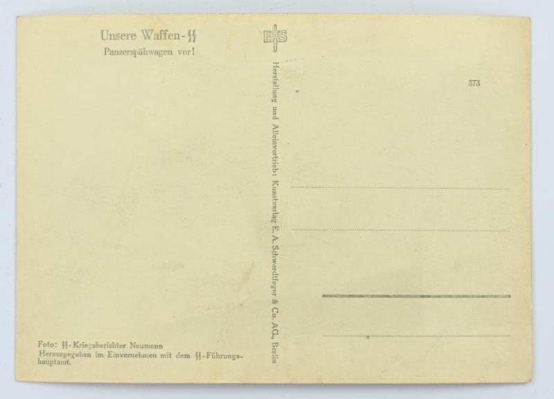 German Waffen-SS Kriegsberichter Postcard 'Unsere Waffen-SS'