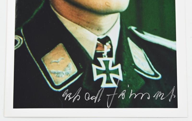 Signature of Luftwaffe KC Recipient 'Erhard Jähnert'