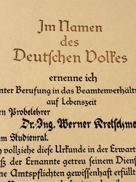 AUTHENTIC GERMAN WW2 HAND INK SIGNATURE OF NAZI LEADER REICHMARSCHALL HERMANN GORING. ADDITIONAL PHOTOS