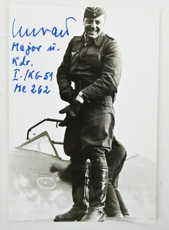 Signature of Luftwaffe KC Recipient 'Heinz Unrau'