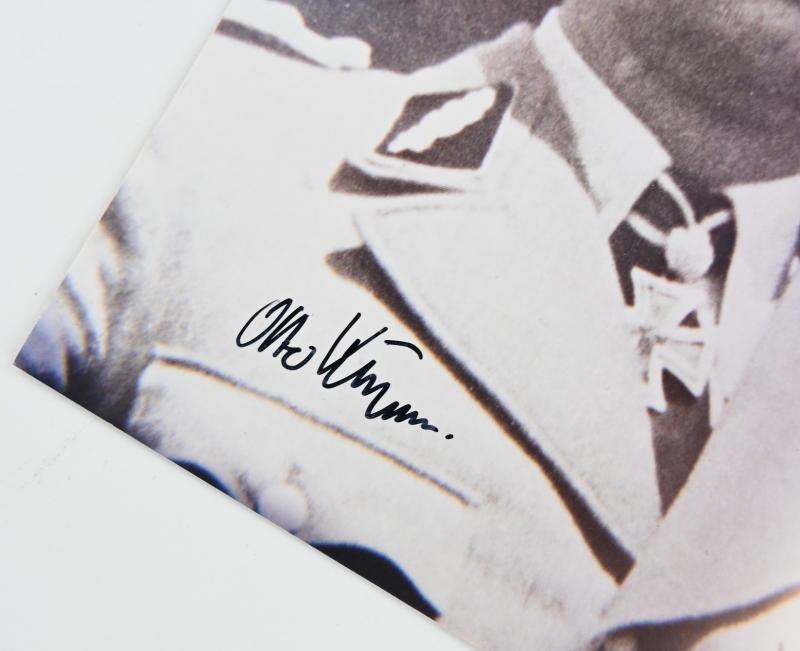 Postcard with Signature of Waffen-SS KC-OL&S Recipient 'Otto Kumm'