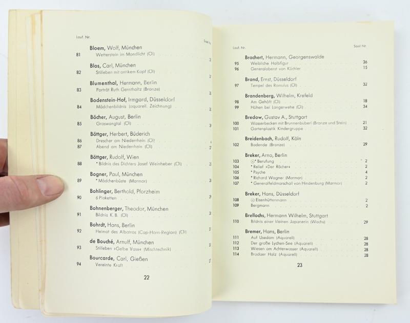 German Third Reich Art Catalogus 1941