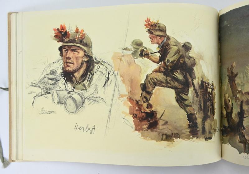 German WH Hans Liska Sketch Book 1944