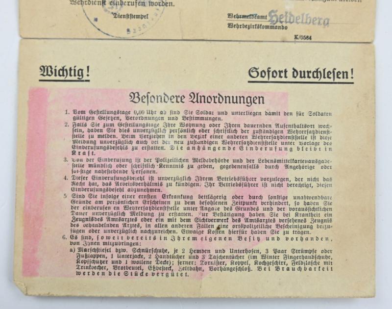 German Waffen-SS Report form Leibstandarte-SS
