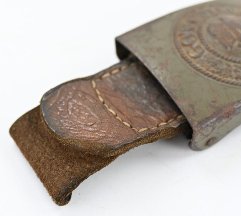 German WH Beltbuckle with Tab 'E.Schneider'