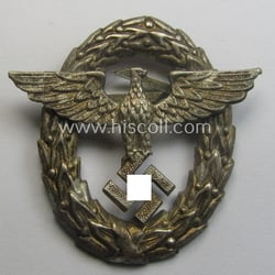 Early-period- and tarnished silvered ie. 'Buntmetall'-based! - 'Polizei'-...