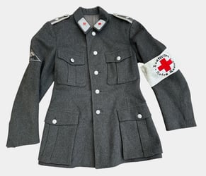 DRK (Deutsches Rotes Kreuz)  Vorhelfer service tunic with...