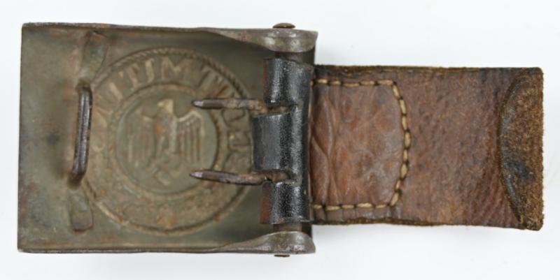 German WH Beltbuckle with Tab 'E.Schneider'