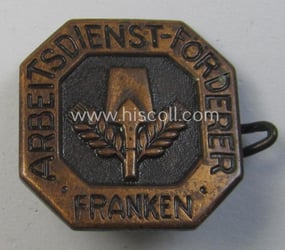 Attractive, N.S.A.D.- (ie. 'N.S.-Arbeitsdienst'-) related membership lapel-pin for...