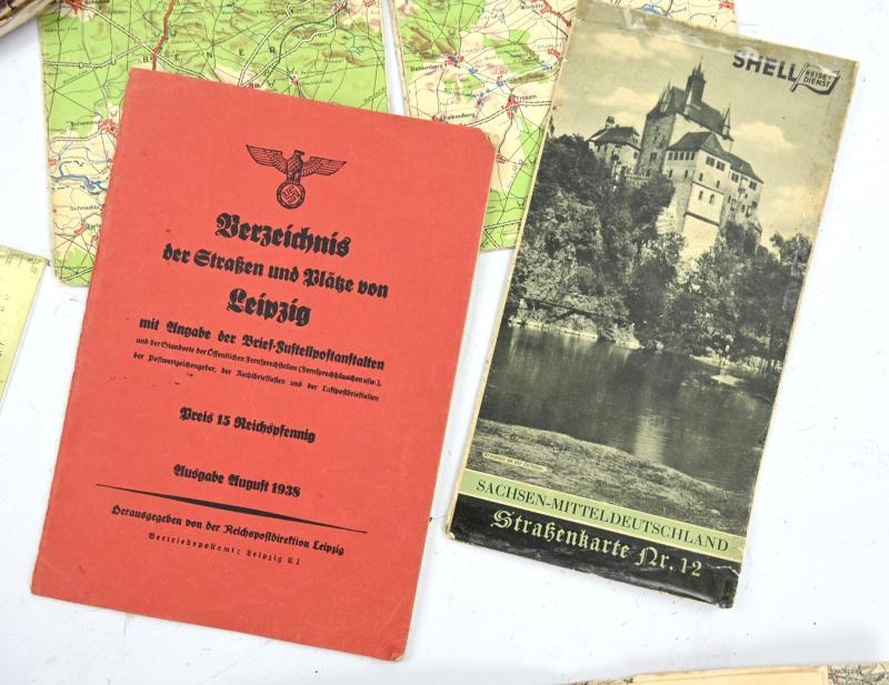 German Hitler Youth Mapcard Set 'Leipzig'