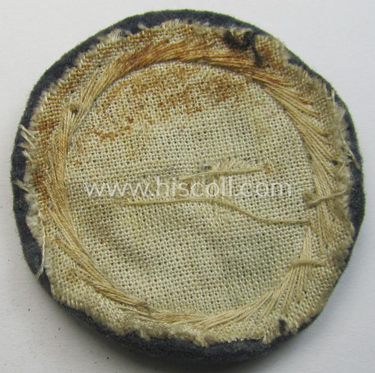 Neat, hand-embroidered example of a: DLV (ie. 'Deutscher Luftsportsverband'-) related so-called: 'Segelflieger-A-Abzeichen' (being a detailed- and quality-produced example)