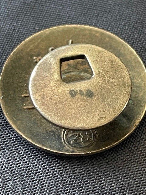 GERMAN WWII NSDAP LAPEL FIX ENAMEL PARTY BADGE M1/34 KARL WURSTER