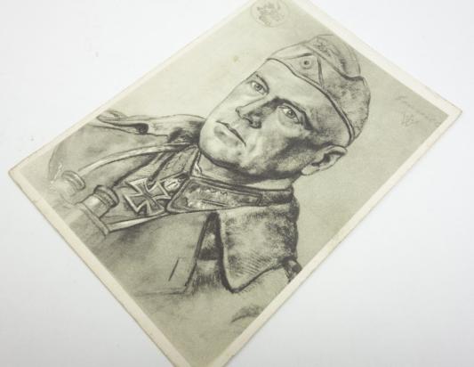 German "Willrich" Type postcard "Generalleutnant Ludwig Crüwell"