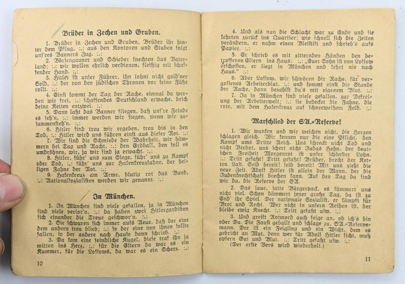 German NSDAP/SA Songbook