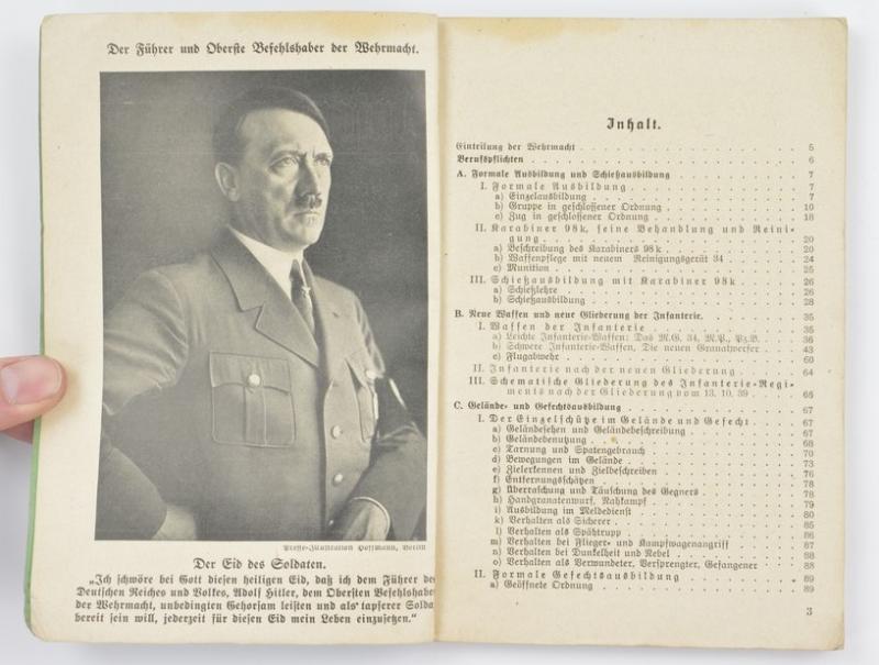 German WH Book 'Soldatenfibel Infantriedienst'